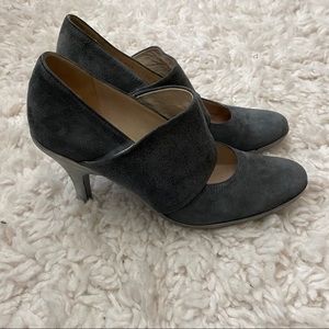 Dries Van Noten Grey Suede Heel Size 37
